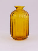 Amber Cylinder Glass Vase | Handcrafted Decorative Vase from Pumpkin Collection