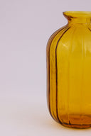 Amber Cylinder Glass Vase | Handcrafted Decorative Vase from Pumpkin Collection