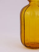Amber Cylinder Glass Vase | Handcrafted Decorative Vase from Pumpkin Collection