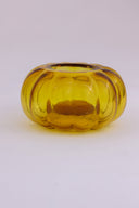 Amber Glass T-Light Holder | Handcrafted Candle Holder from Pumpkin Collection