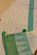 Craftroots Handcrafted Cotton Aari Work Dupatta with Tassels | 2.5 Meter Ethnic Dupatta for Women