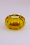 Amber Glass T-Light Holder | Handcrafted Candle Holder from Pumpkin Collection