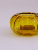 Amber Glass T-Light Holder | Handcrafted Candle Holder from Pumpkin Collection