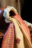 Craftroots Handcrafted Cotton Aari Work Tassel Dupatta | Traditional 2.5 Meter Dupatta for Women