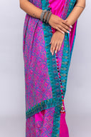 Rani Pink Satin Silk Saree – Timeless Craftsmanship & Vibrant Elegance