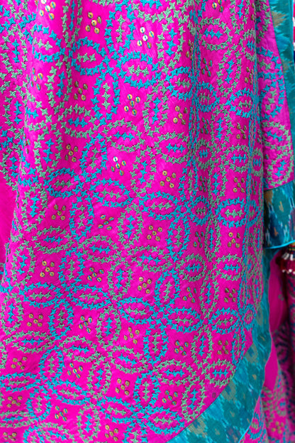 Rani Pink Satin Silk Saree – Timeless Craftsmanship & Vibrant Elegance