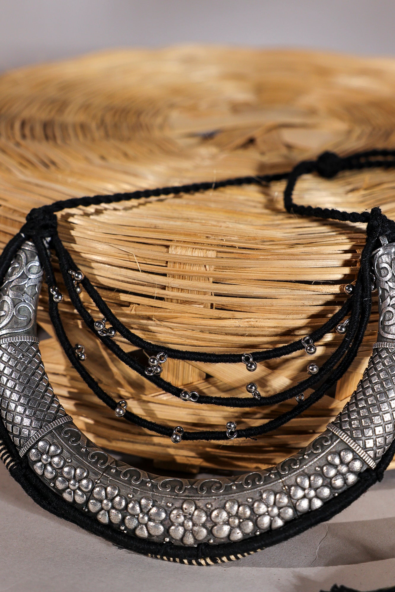 Black Half Moon Necklace