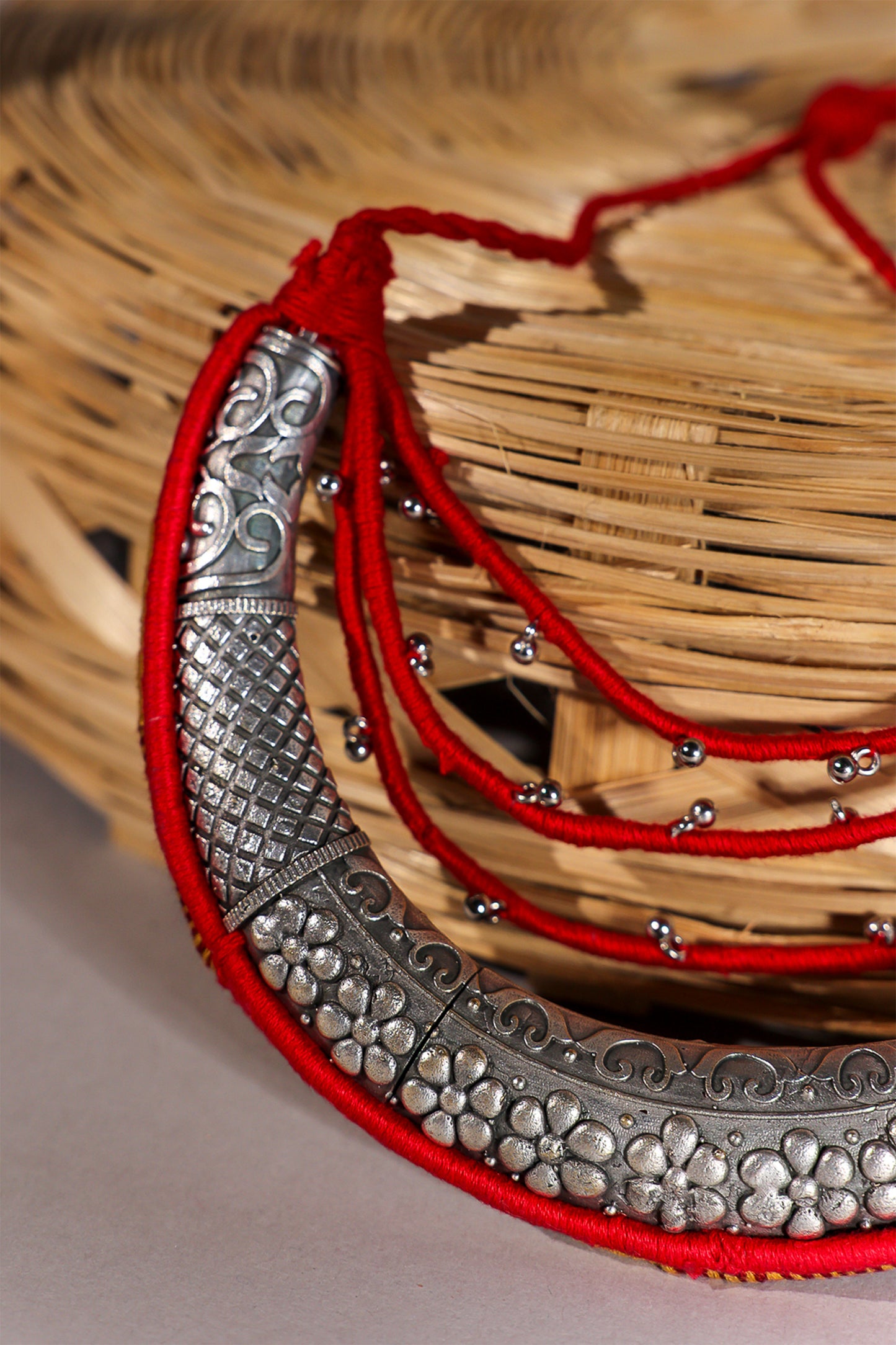 Red Half Moon Necklace