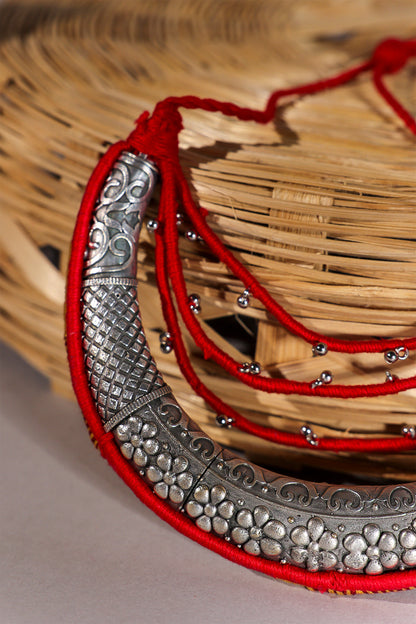 Red Half Moon Necklace