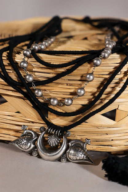 Black Layered Necklace