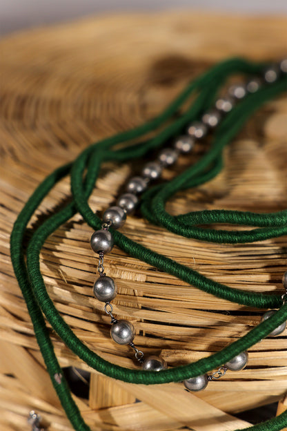 Green Layered Necklace