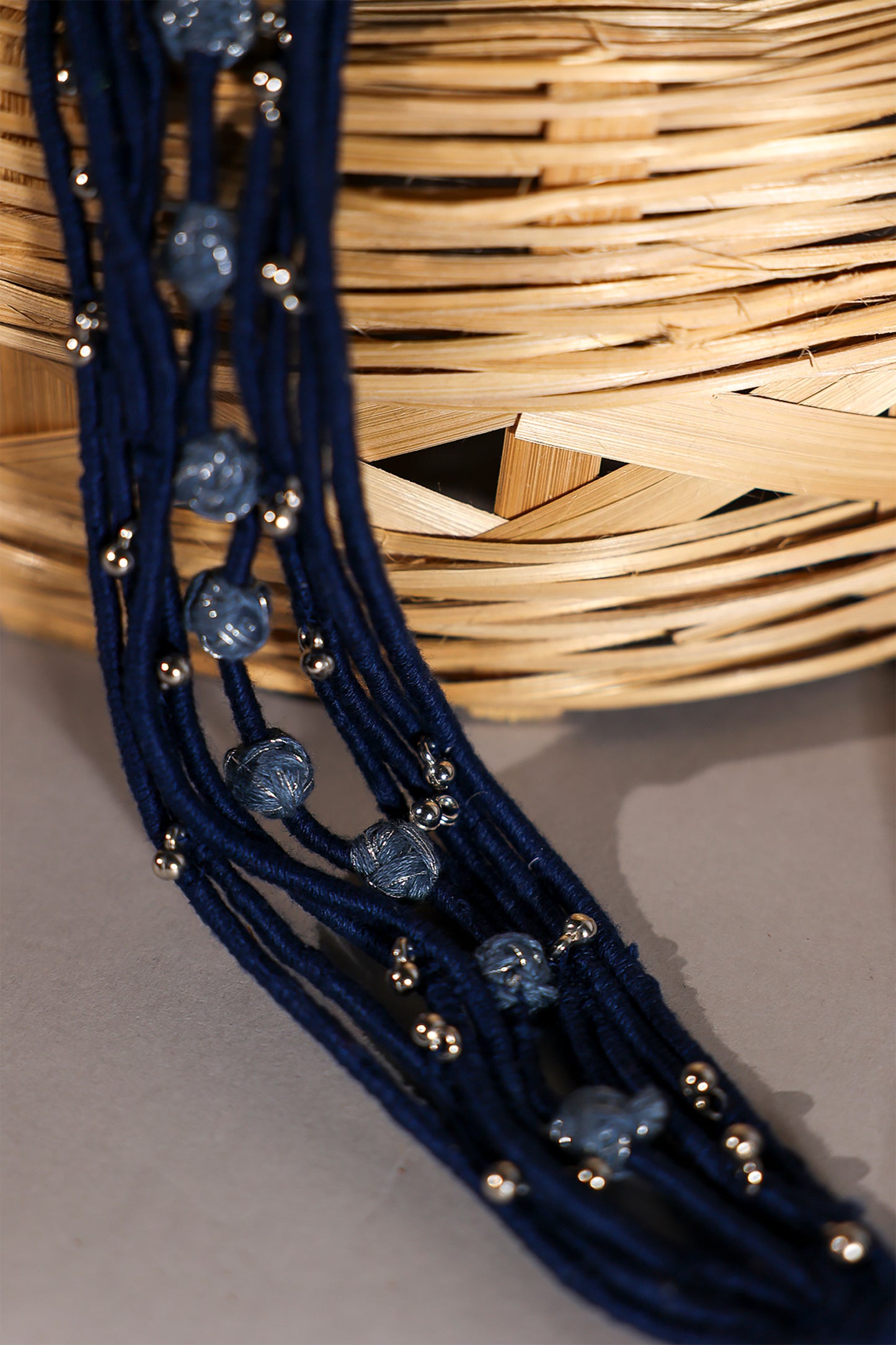Blue Multi Layerd Choker