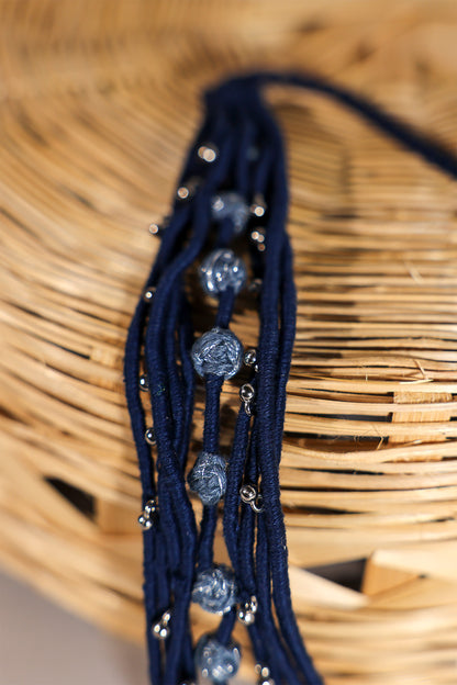 Blue Multi Layerd Choker