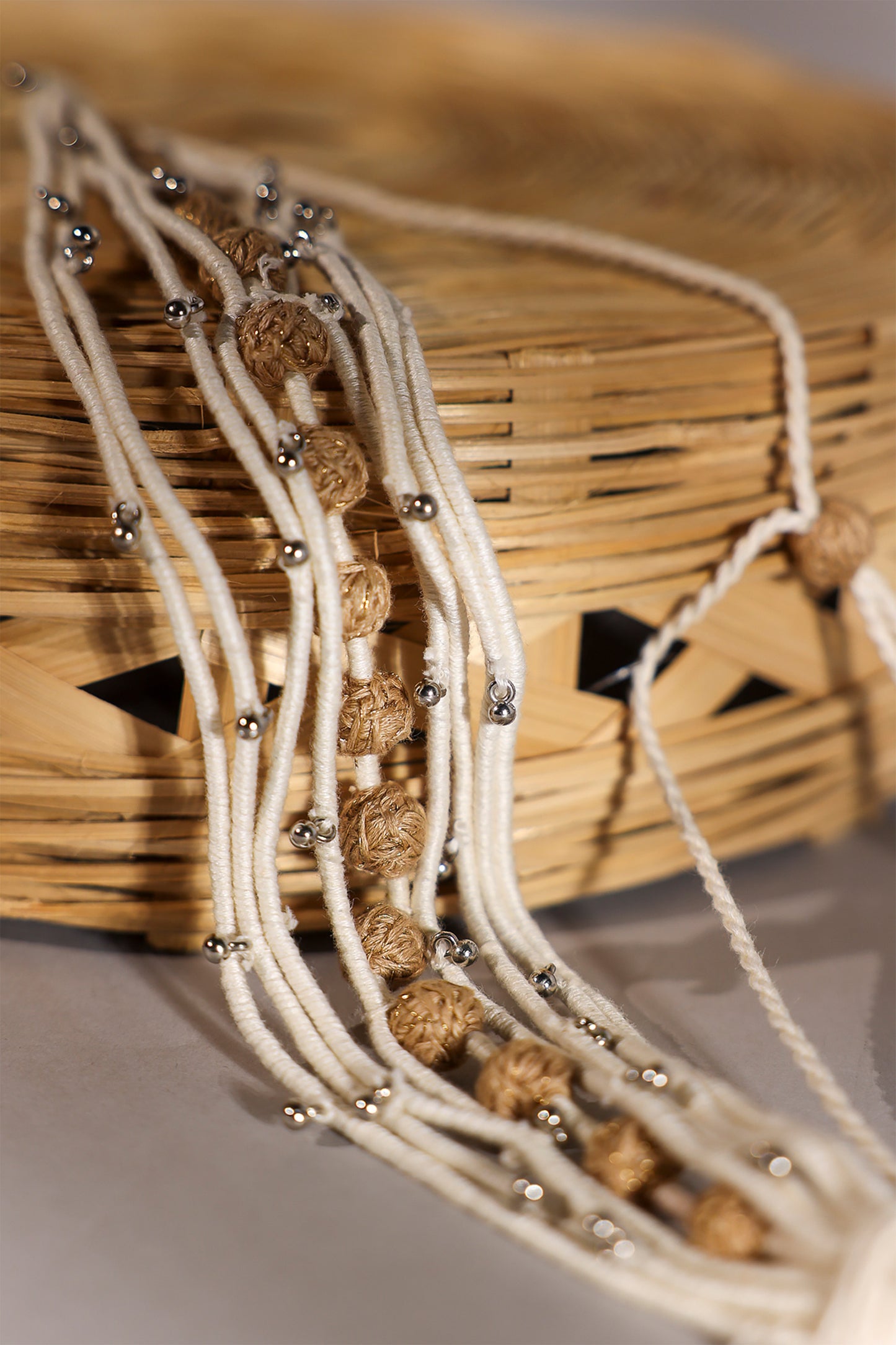 Ivory Multi Layered Choker