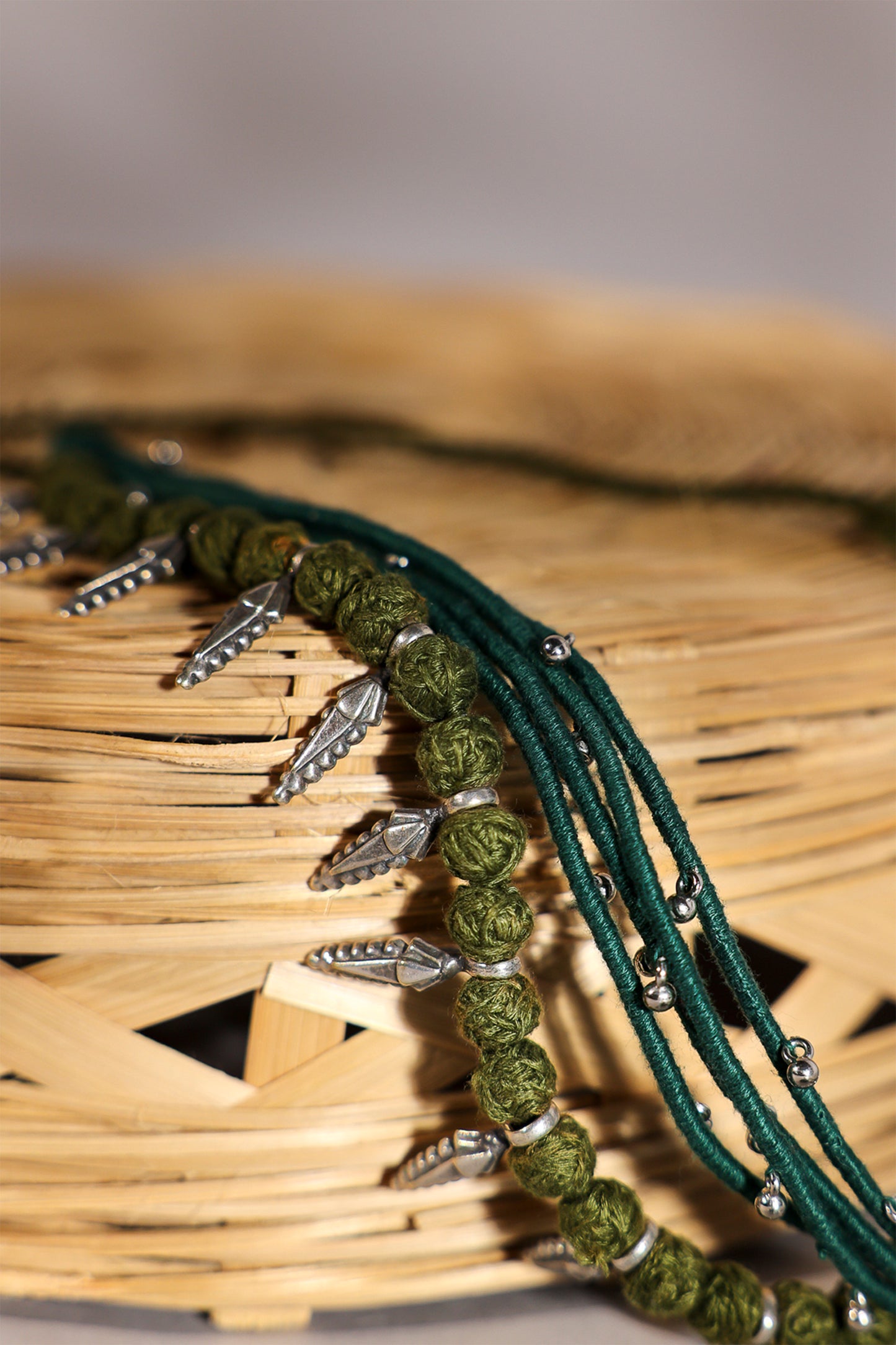 Green Layered Baju Bandh