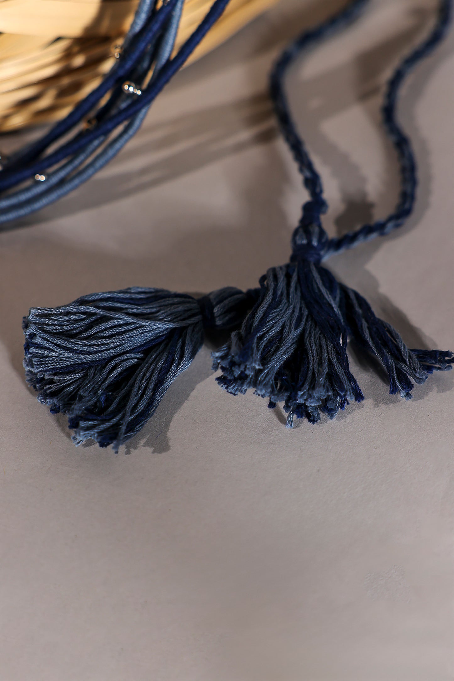 Blue Multi Layered Waist Belt