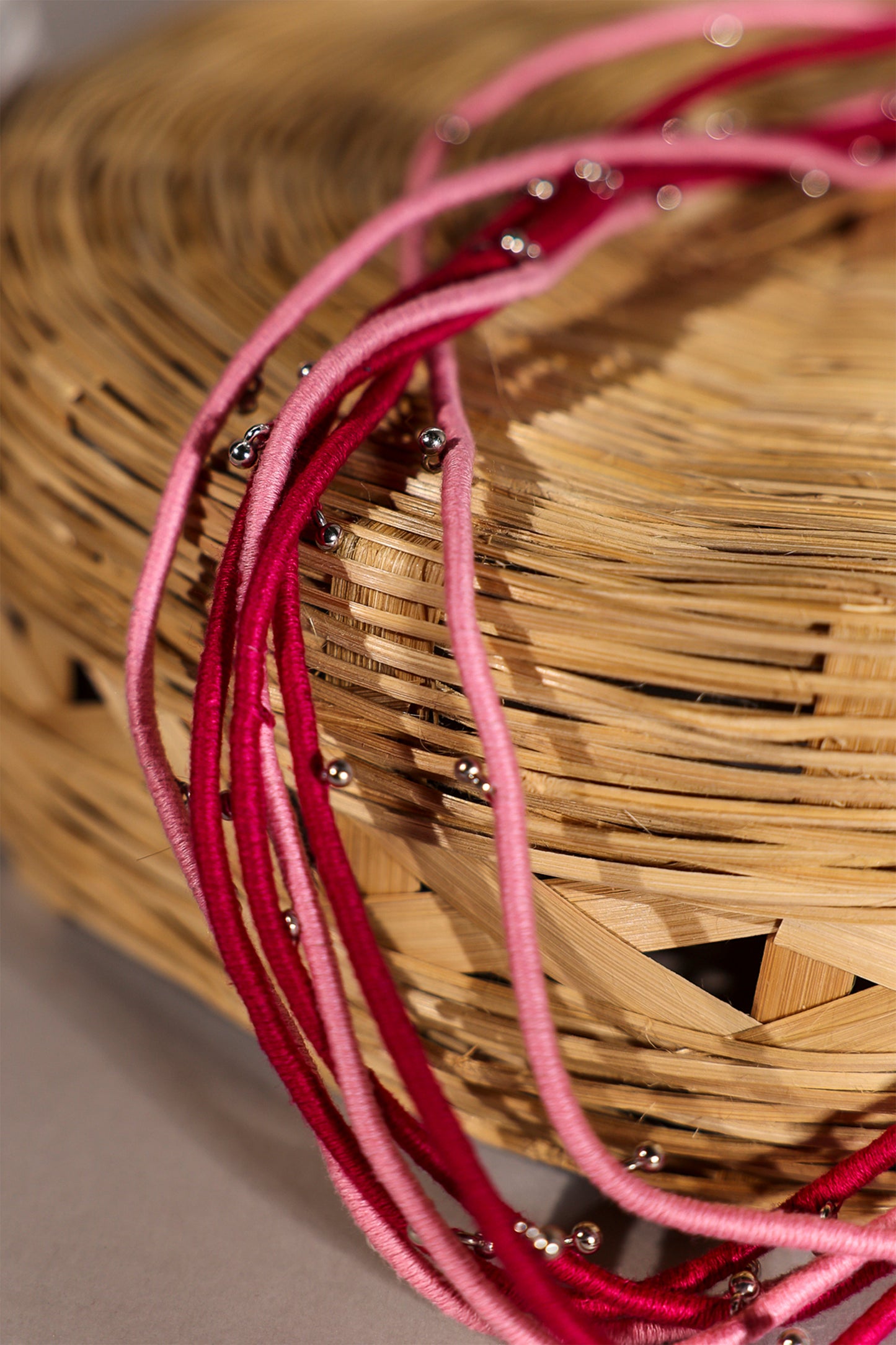 Pink Multi Layered Waist Belt