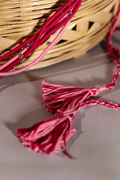 Pink Multi Layered Waist Belt