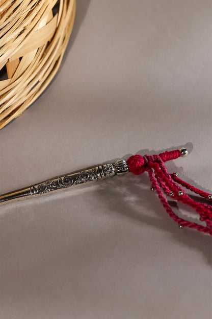Pink String Hair Stick
