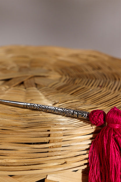 Pink Tassels Hair Stick