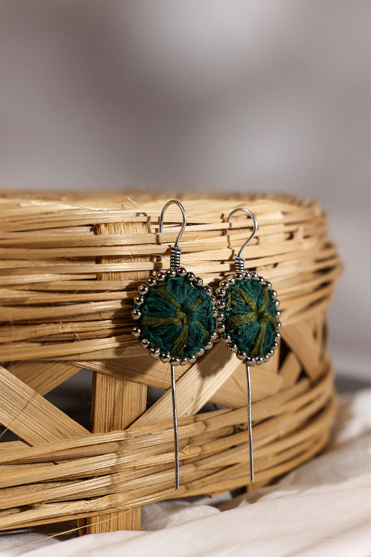 Green Sun Earcuff