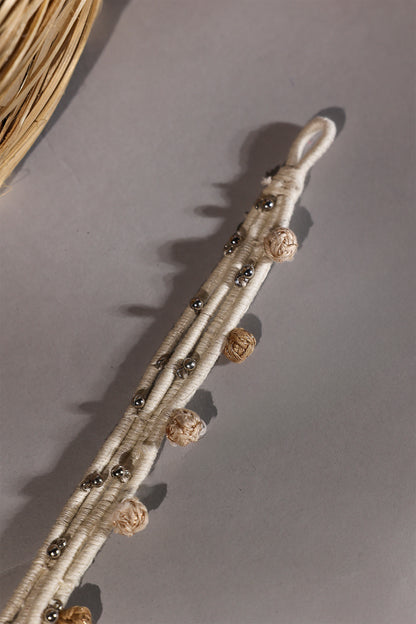 Ivory Multi-Layered Anklet