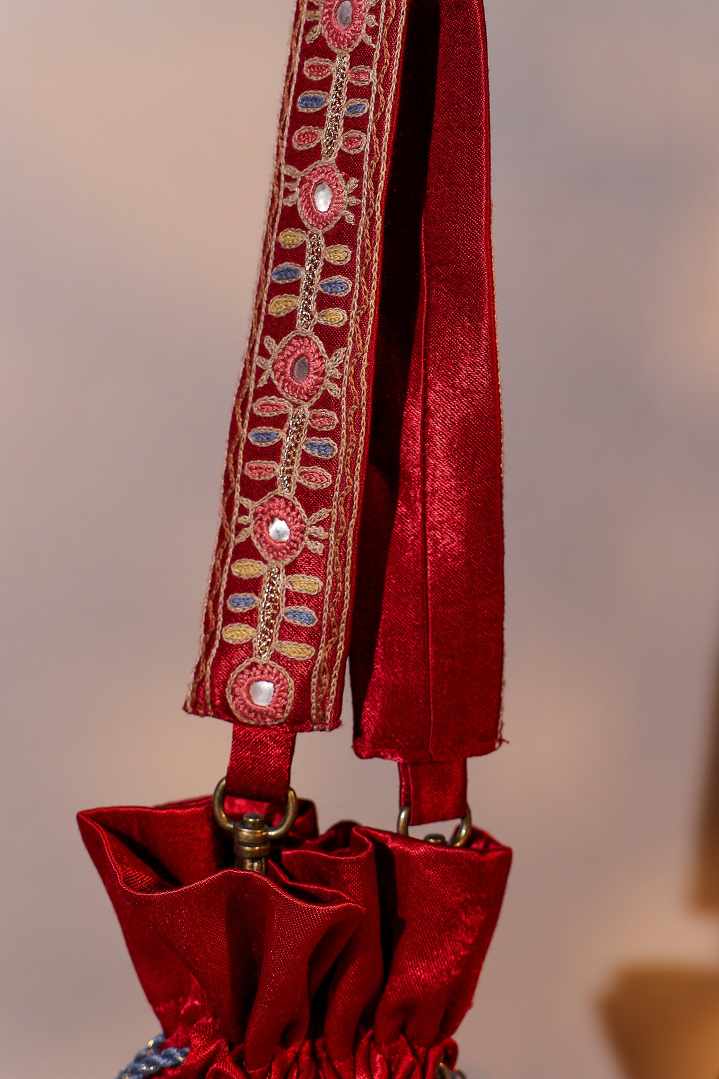 Red Garden Design Potli Bag