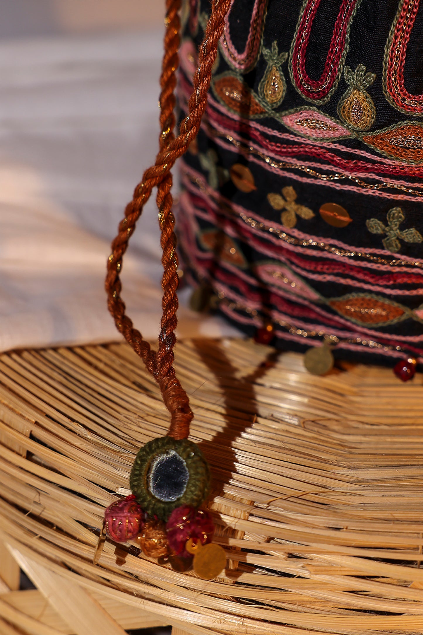 Black Kutchi Festiv Potli Bag