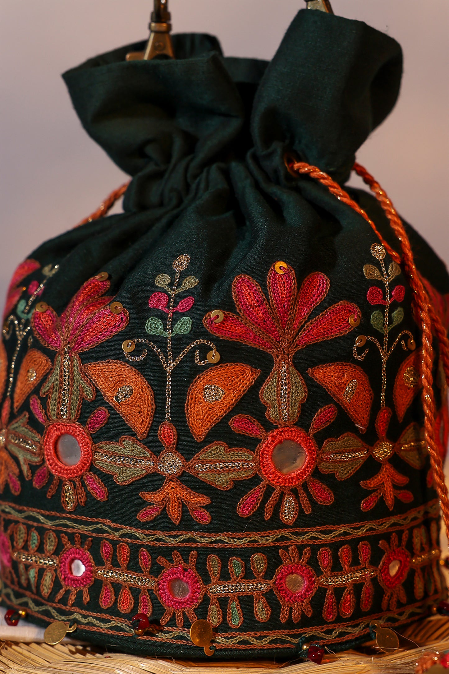 Green Garden Design Potli Bag