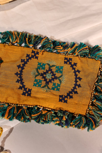 Mustard Rabari Motif Handcuff