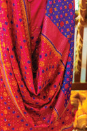 Pink Chanderi Saree with Rabari Work