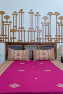 Pink & Peach Block Print Cotton Bedsheet Set | Craftroots