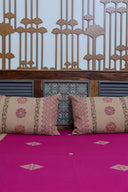 Pink & Peach Block Print Cotton Bedsheet Set | Craftroots
