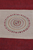 Multi Rust Aari & Hand Work 9 Block Cotton Bedsheet Set | Craftroots