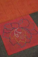 Orange Aari & Hand Work 9 Block Cotton Bedsheet Set | Craftroots
