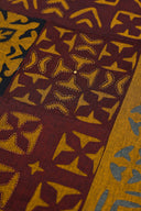 Multi Maroon Patch Applique Bedsheet Set