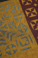 Multi Maroon Patch Applique Bedsheet Set