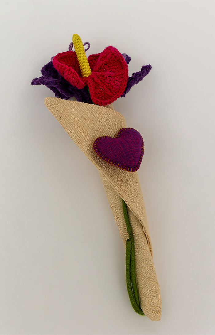 Gorgeous Forever Pink Purple Blooms Bouquet