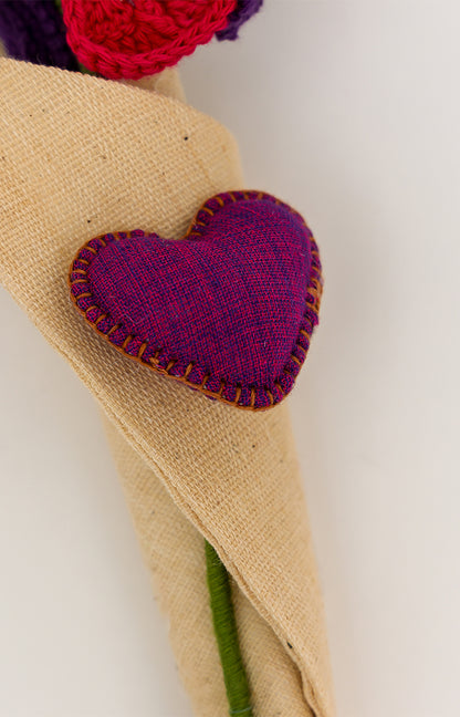 Gorgeous Forever Pink Purple Blooms Bouquet