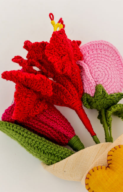 Heavenly Made Crochet Flowers Bouquet