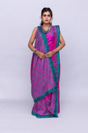 Rani Pink Satin Silk Saree – Timeless Craftsmanship & Vibrant Elegance