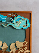 Metal Bird Composition Wall Frame