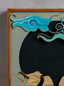 Metal Bird Composition Wall Frame