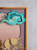 Metal Bird Composition Wall Frame