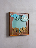 Metal Bird Composition Wall Frame