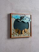 Metal Bird Composition Wall Frame