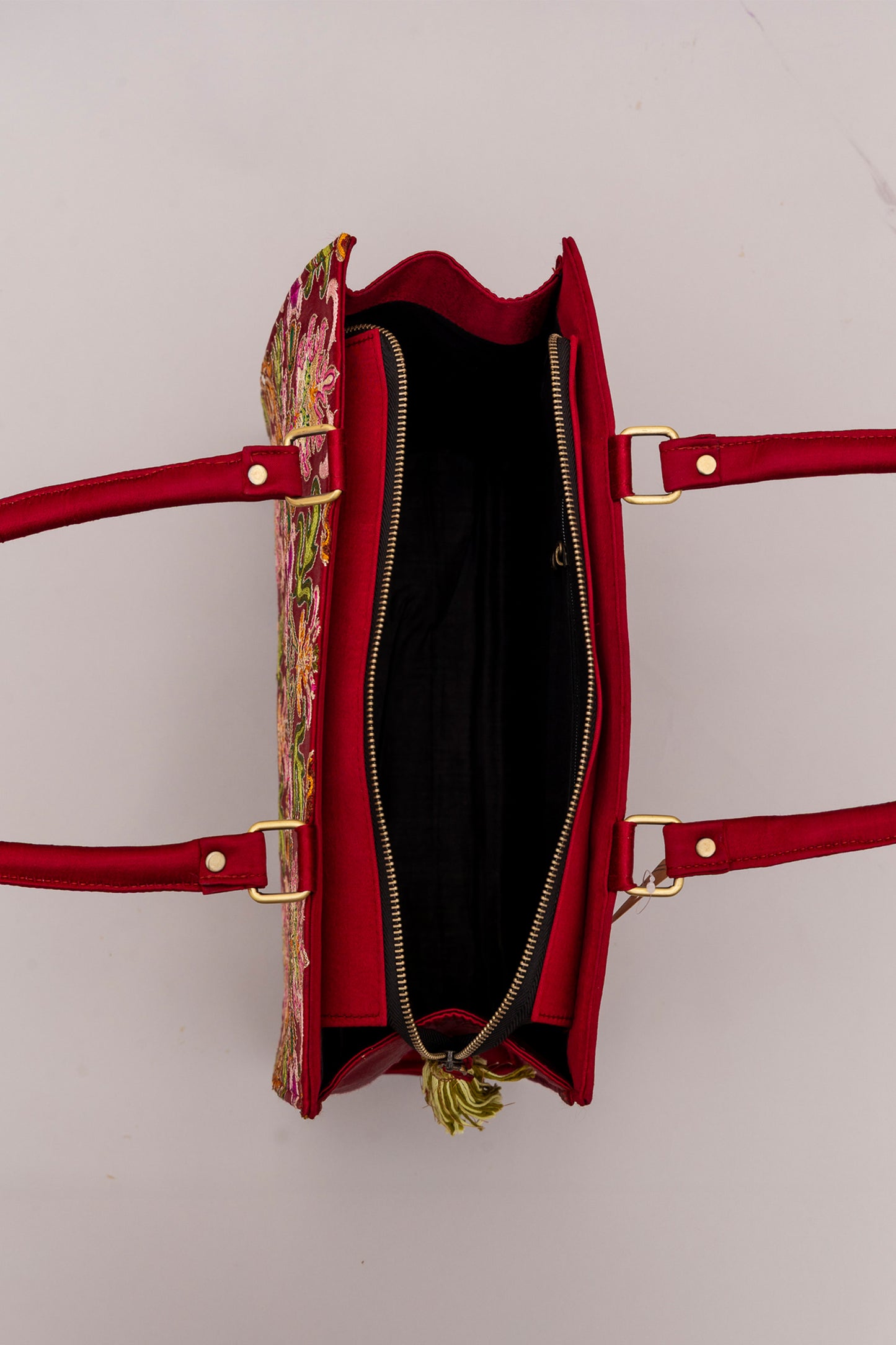 Floral  Zardosi Tote Bag