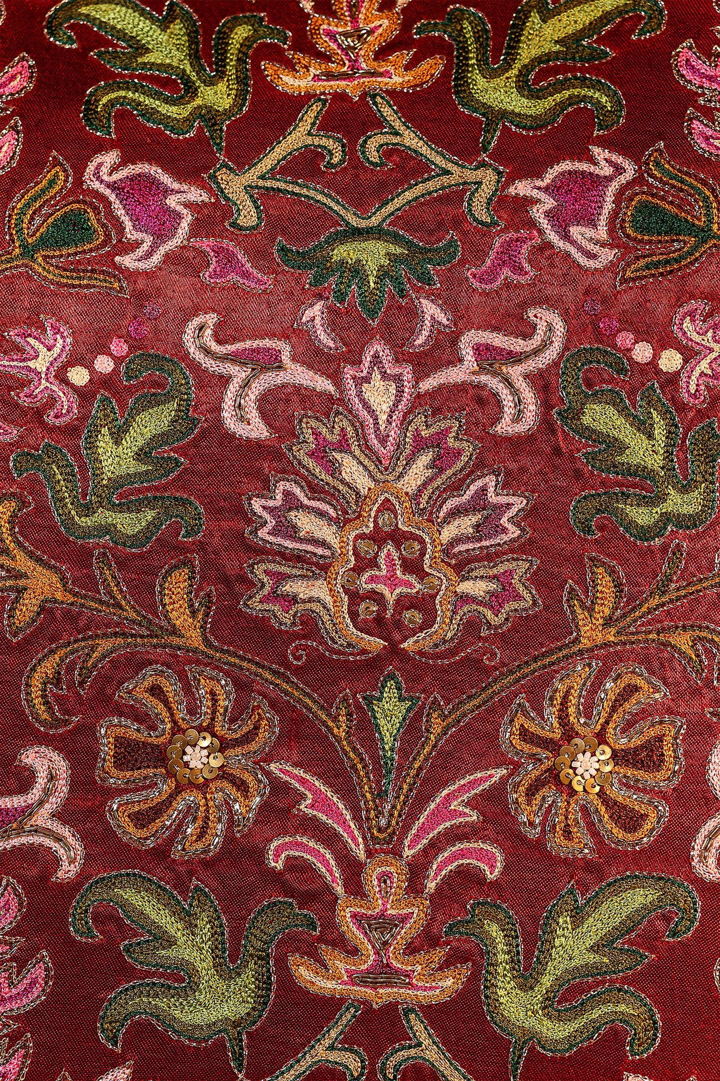 Floral  Zardosi Tote Bag