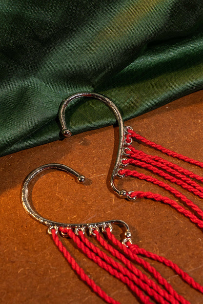 Red Earcuff Dangler