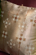 Royal Ivory Rabari Artisan Cushion Cover